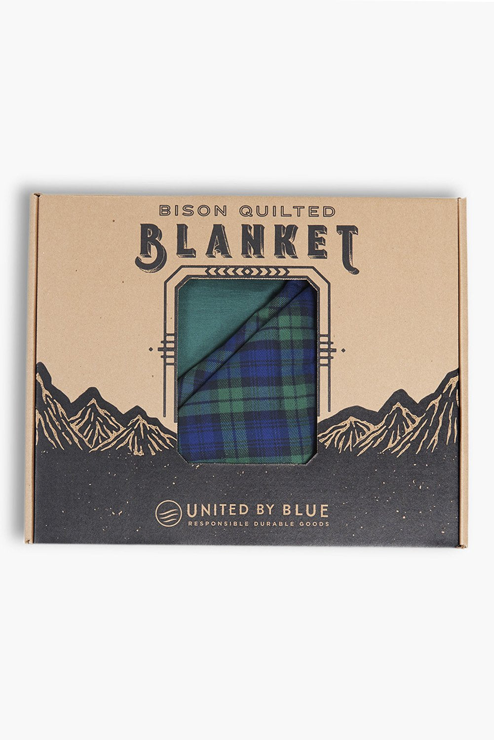 Plaid Quilted Bison Blanket